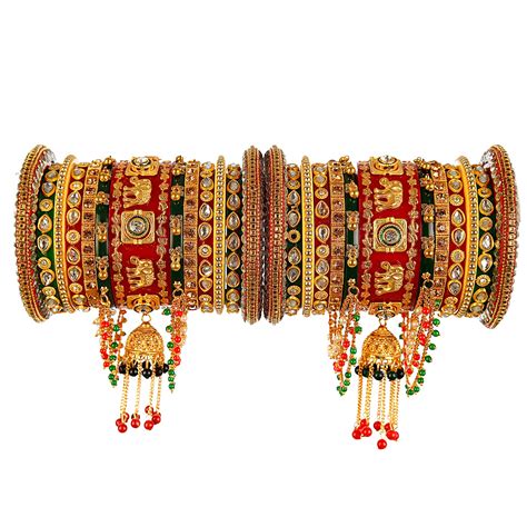 Buy Karani bangles Latkan Chuda Elephant Design Bride Chuda Chuda ...