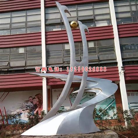 【案例】焦作学校不锈钢雕塑设计（图）_雕塑厂家-站酷ZCOOL