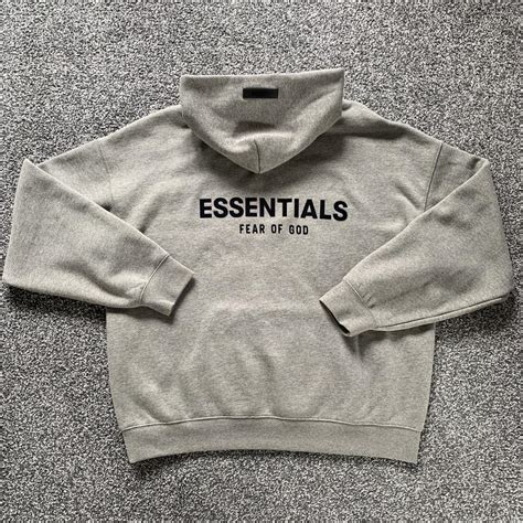 Men’s FOG Essentials Tracksuit Grey Large Hoodie... - Depop