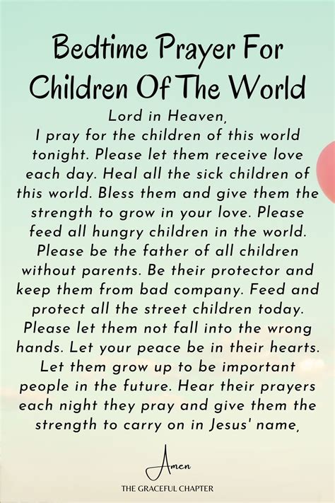 Bedtime Prayers for Kids