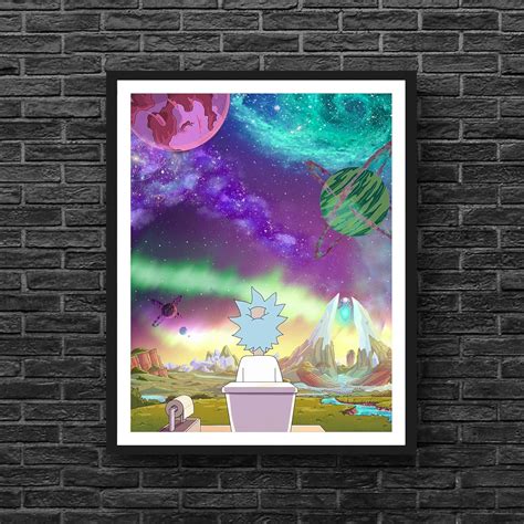 Buy Rick and Morty Poop Poster rick sanchez morty mr meeseeks sun ...