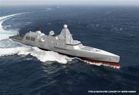 Royal Navy Type 83 destroyer concept. Image:1 by Scifi-Shipyards on ...