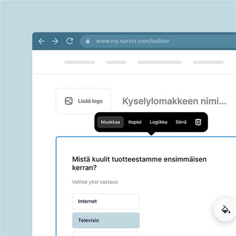 Luo kyselylomake | Ilmaiset online-kyselylomakkeet | Survio®