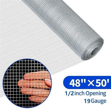Buy Amagabeli 48x50 Hardware Cloth 12 Inch 19 Gauge Square Galvanized ...