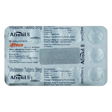 Altonil 5 Tablet | Uses, Side Effects, Price | Apollo Pharmacy