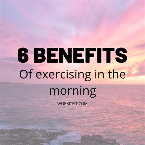 6 Benefits of Morning Exercise | Mental benefits of exercise, Morning workout, Natural sports drink