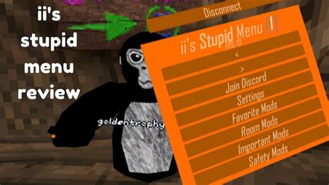 II stupid mod menu showcase - YouTube