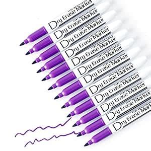 Volcanics Purple Dry Erase Markers Low Odor Fine Whiteboard Markers ...
