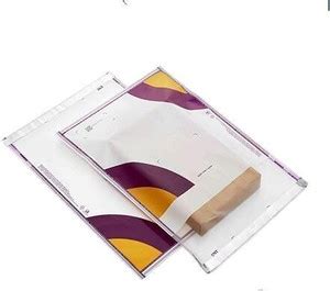 bhawani Transparent Meesho Packaging Barcoded Bags with QR code without ...