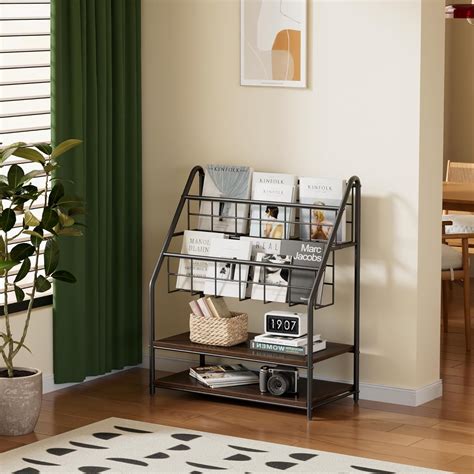Amazon.com: VECELO Magazine Rack FloorStanding,Magazine Display Stand ...
