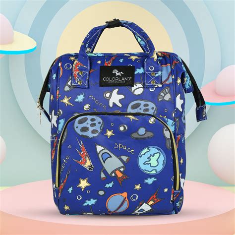 Space Printed Diaper Bag