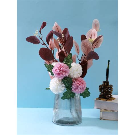 Buy Tayhaa Multi-Color Pastel Blooms Flower Stems (Pack of 2) Online