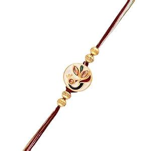 VOYLLA Enameled Peacock Motif Thread Rakhi : Amazon.in: Fashion