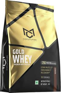 muscle curved Gold whey Protein 1kg Mango Flavor Lean Muscle Endurance ...