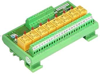 Shavison Relay Module AS405-24V-N-SH, 1C/O, 8 Channel, 24VDC Coil ...