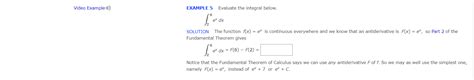 Solved EXAMPLE 5 ﻿Evaluate the integral | Chegg.com