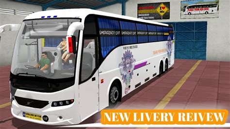 New Bussid Livery 2020 | Bus Simulator Indonesia | Review | Volvo B11R ...