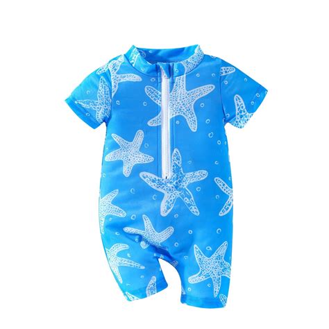 DJskiyers Toddler Boys Girls Swim Suits Cute Starfish Print Bathing ...