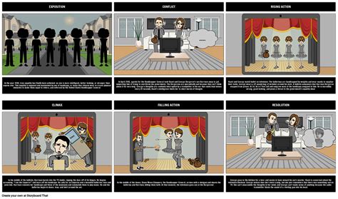 Harrison Bergeron Summary Storyboard by kristy-littlehale