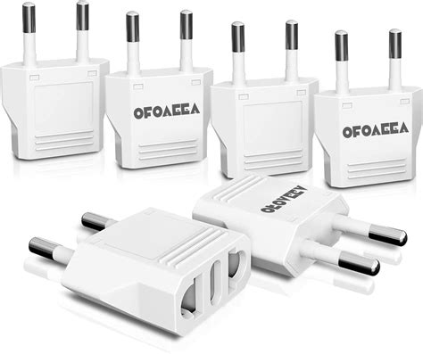 Amazon.com: 6-Pack Europe Electrical Adapter,OFOAEEA Italy Travel Plug ...