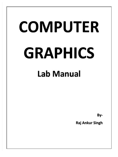 Image result for Computer Graphics Lab Manual