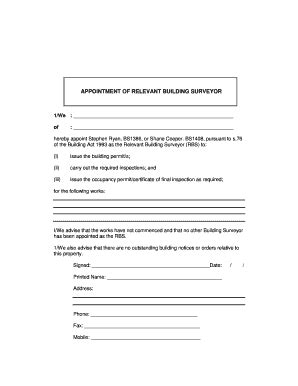 Fillable Online APPOINTMENT OF RBS form.doc Fax Email Print - pdfFiller