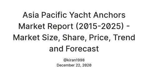 Asia Pacific Yacht Anchors Market Report (2015-2025) - Market Size ...