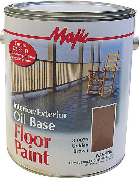 Majic Paints 8-0072-1 1 Gallon Golden Brown Interior & Exterior Oil ...