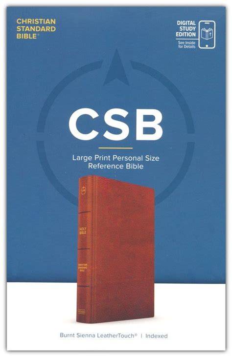 CSB Large Print Personal Size Reference Bible - Easy-to-Read Edition ...