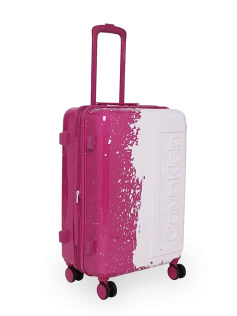 Calvin Klein The Factory Hard Medium Pink Luggage Trolley – BEAUTY ...