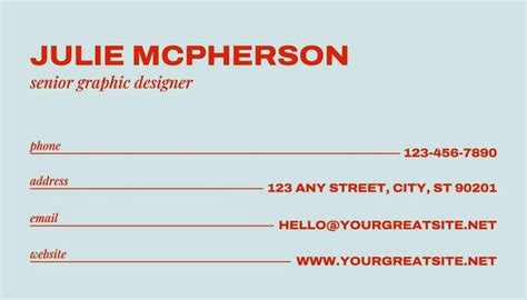 Free Business Card Templates 的图像结果