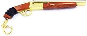 Genrc Double Barrel Rifle Trumpet Eat Chicken Metal Game Props Guns ...