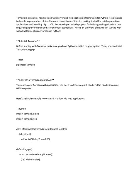 Image result for Tornado Framework Python Tutorial