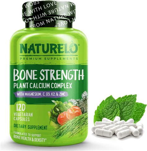 Amazon.com: NATURELO Calcium Supplement - Bone Strength with Calcium 600mg, Vitamin D3, K2, C ...