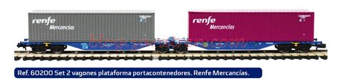 Mabar - Vagones plataforma porta-contenedores en las versiones de RENFE ...