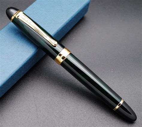 Levin JINHAO X450 Fountain Pen Golden Trim Medium Nib With INK ...