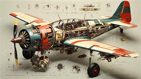 Image result for Airplane Exploded-View