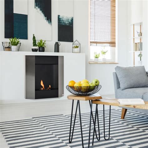 HomCom Wall-Mounted Ventless Recessed Alcohol Fireplace at Lowes.com