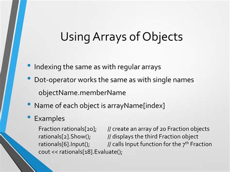 Array of Objects C 的图像结果