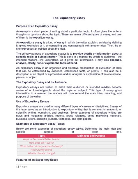 Expository Writing Examples