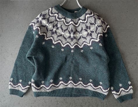 EMS Olive Green 100% Wool Sweater | ACROSS THE RIVER