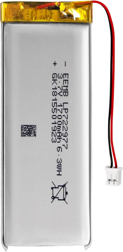 EEMB UL Certified 3.7V 1700mAh Rechargeable Lipo Battery India | Ubuy