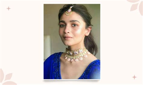 Matching Jewellery For The Blue Saree Because Royalty Matters – Blingvine
