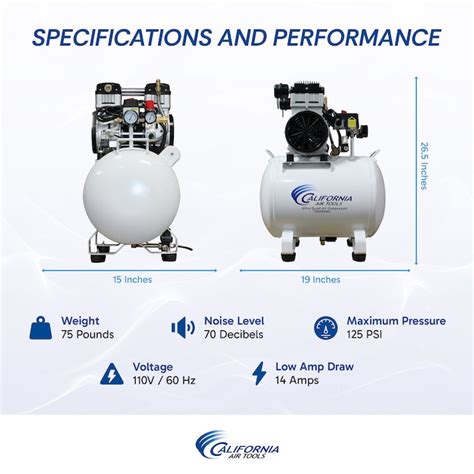 California Air Tools 10-Gallon Stationary Electric 125 PSI Hot Dog Air ...