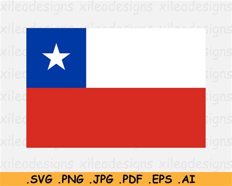 Chile National Flag SVG Chilean Nation Country Banner Cricut | Etsy