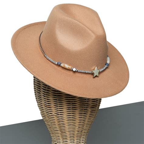 Chokore Starry Fedora Hat (Khaki)