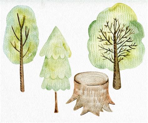 Aquarell Tutorial Wald 的图像结果