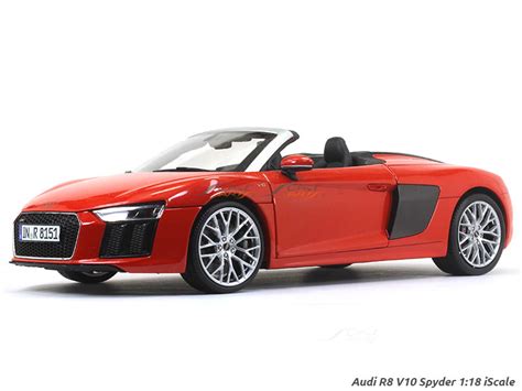 Audi R8 V10 Spyder red 1:18 iScale diecast Scale Model Car | Scale Arts ...