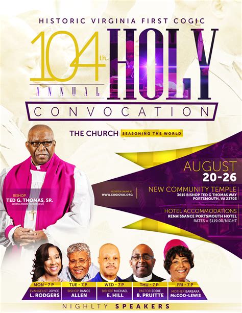 COGIC Holy Convocation Program 的图像结果