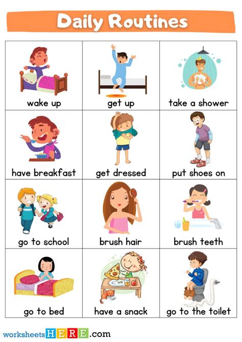 Image result for English Daily Routine Example